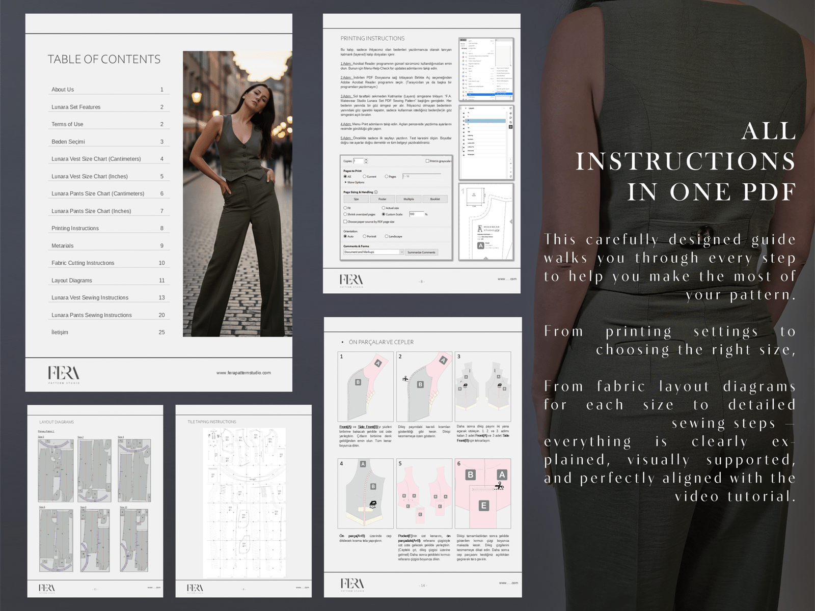 LUNARA PDF Sewing Pattern β Vest & High-Waist Trousers Set (Sizes 0β20, Layered) - Image 6